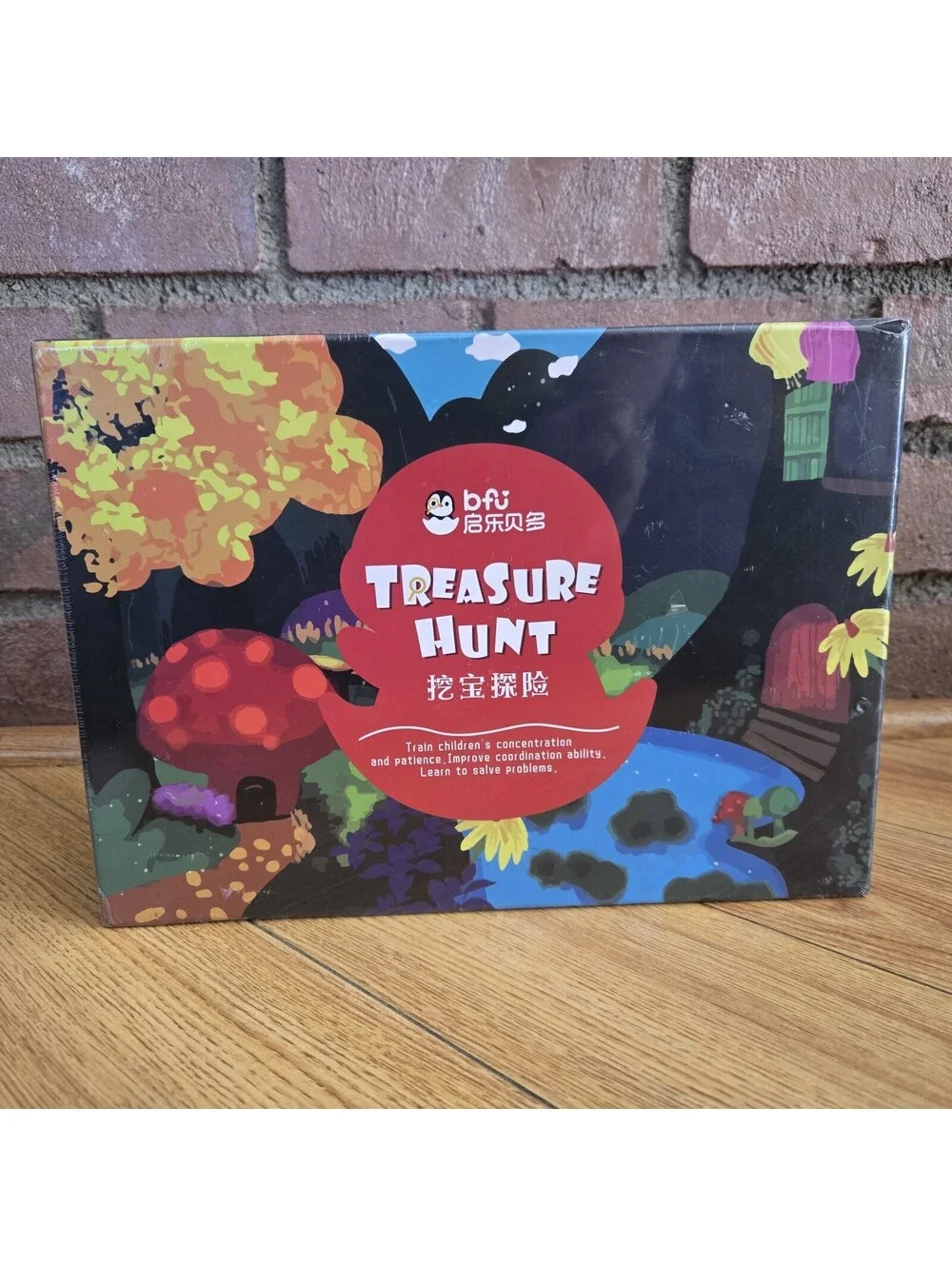 Sealed: Treasure Hunt BFU Wooden Board Game Kids Learning Puzzle Montessori 3+